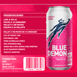 Energizante Tropical 473 cc.